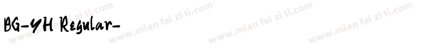 BG-YH Regular字体转换